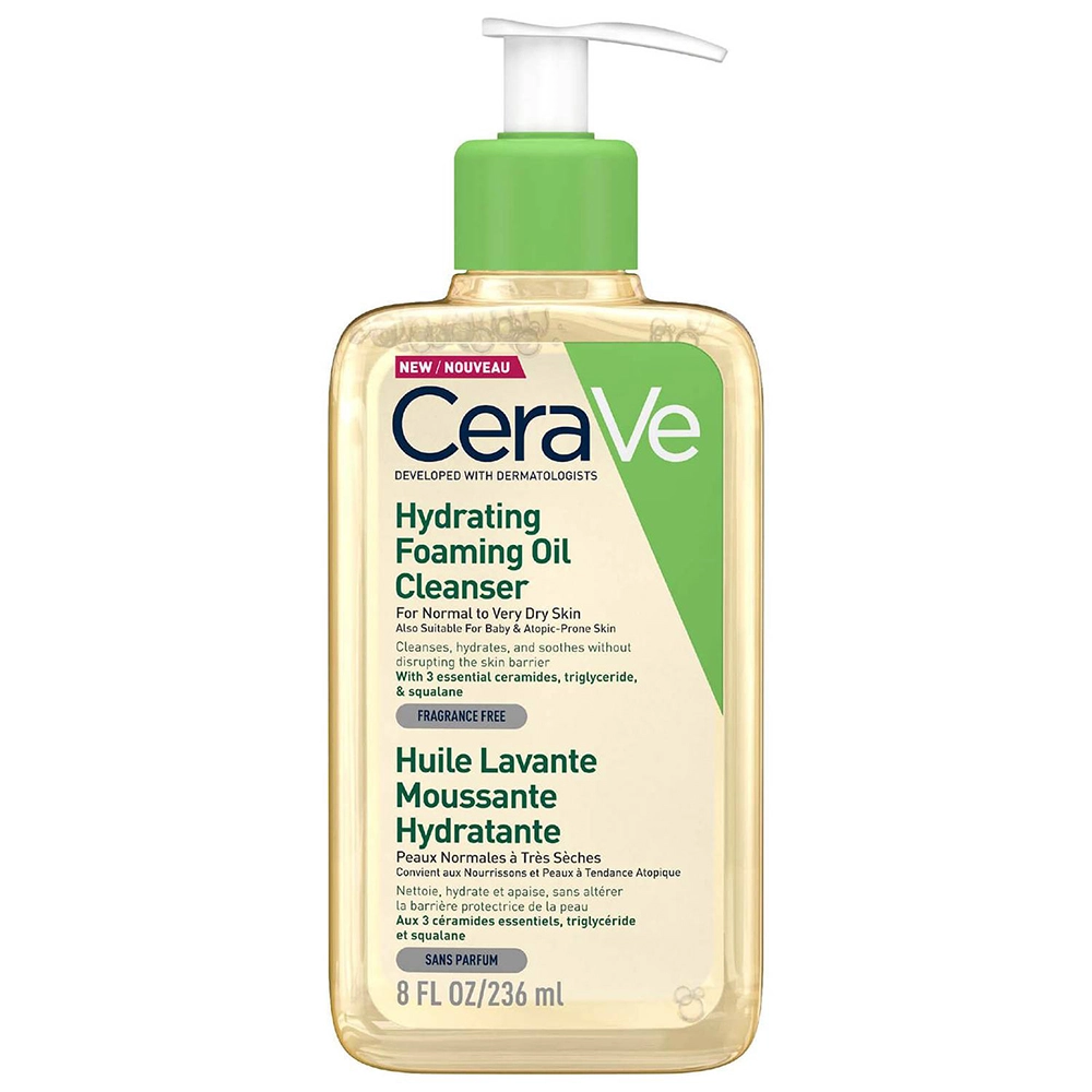 فوم شستشوی روغنی سراوی پوست خشک تا خیلی خشک 1 CeraVe Hydrating Foaming Oil Cleanser